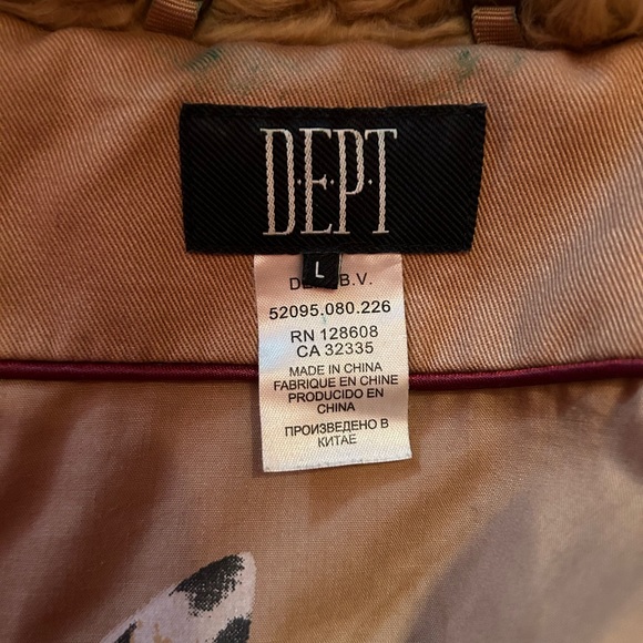 D.E.P.T. Faux fur short tan coat - Picture 4 of 7